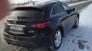 infiniti QX 70 звук выхлопа и старт