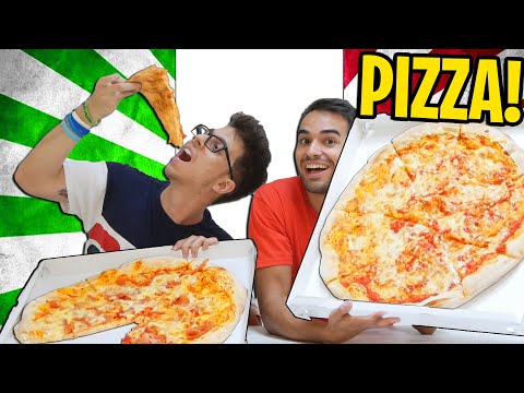 KENDAL E BELLAFACCIA MANGIANO UNA PIZZA GIGANTE!!