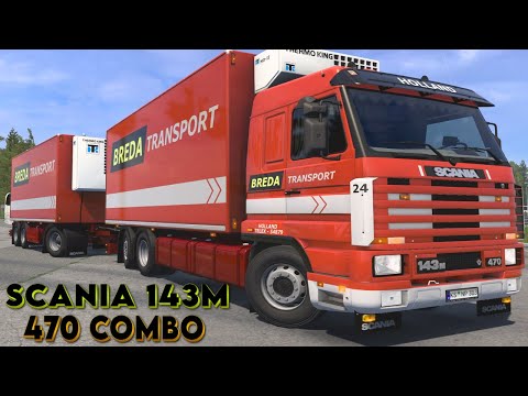 Scania 143M 470 Truck MOD - ETS 2 Gameplay 4K