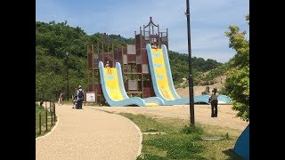 90度滑り台、じゃんけん負けた人が滑ってみた！結局はみんな、、、