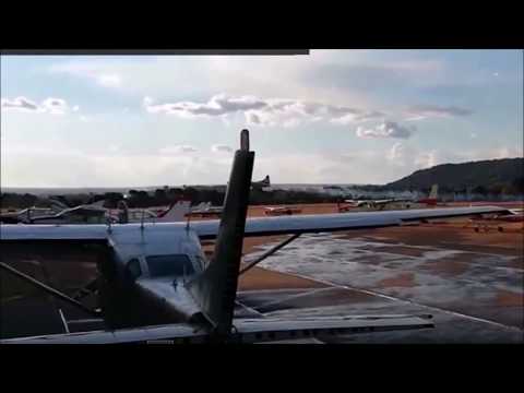 Air disaster Convair CV-340 plane crash in Pretoria-Wonderboom Airport South Africa