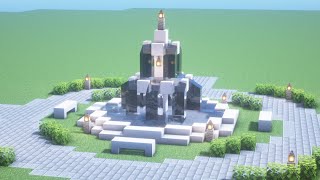 【マインクラフト】簡単！噴水広場の作り方【Minecraft】How to build a easy fountain【マイクラ建築】