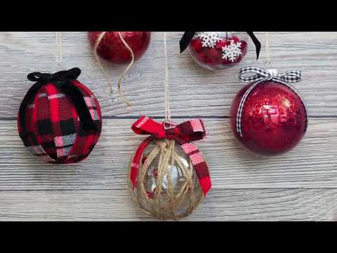 Decorate Clear Christmas Ornaments the Easy Way with...