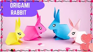 Origami Paper Rabbit🐰/How to make Paper Bunny/Step by Step Tutorial for Kids #diy #origami
