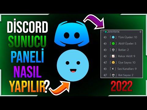 DİSCORD SUNUCU PANELİ (İSTATİSTİK) NASIL YAPILIR? - DİSCORD MEE6 BOT SUNUCU İSTATİSTİK YAPMA 2022