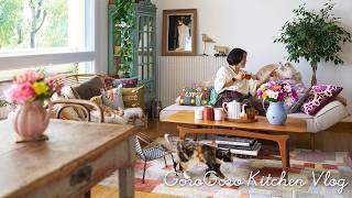 快適度を上げてくれた、新しい暮らしの道具たち｜キッチン用品からアンティーク家具まで｜愛猫の絵を飾る｜自家製うどん＆簡単スペアリブのレシピ｜パリ生活vlog