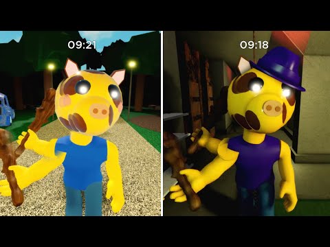 OLD GIRAFFY VS NEW GIRAFFY JUMPSCARE - Roblox Piggy New Update [COMPARISON]