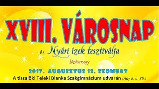 XVIII. Városnap ajánló
