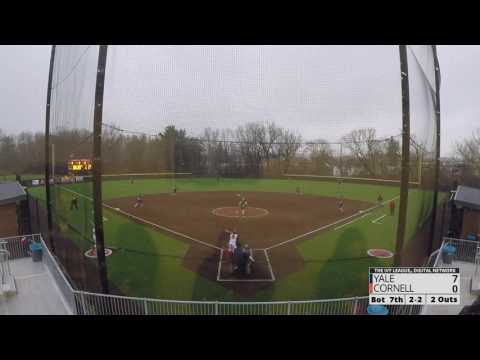 Highlights: Cornell Softball vs. Yale (DH) - 4/1/17
