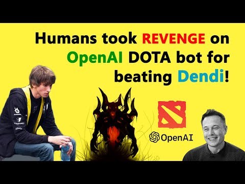 Humans took Revenge on OpenAI DOTA bot for beating Dendi! (Whole Scene in 1 Video :)
