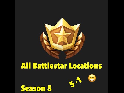 FORTNITE ALL SECRET BATTLE STAR LOCATIONS *1-5*