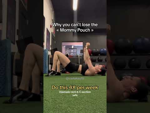 Try this exercise if you want to Lose Your Mommy Pouch 🔥 #postpartum #diastasisrecti #abworkout