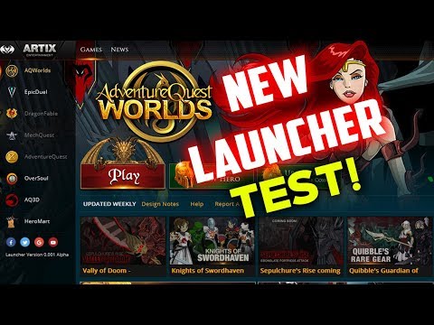 TESTING AQW ON THE NEW AE GAME LAUNCHER! LAG?