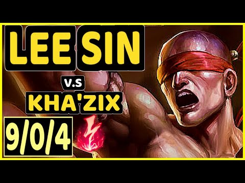 CINKROF (LEE SIN) vs KHA'ZIX - 9/0/4 KDA JUNGLE GAMEPLAY - EUW Ranked GRANDMASTER