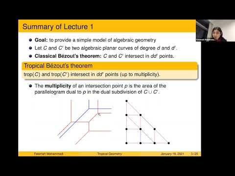 An introduction to tropical geometry: theory and applications (Lecture 2)