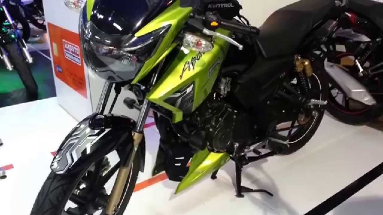 2015 TVS Apache RTR 180 Caracteristicas Precio Colombia Walkaround