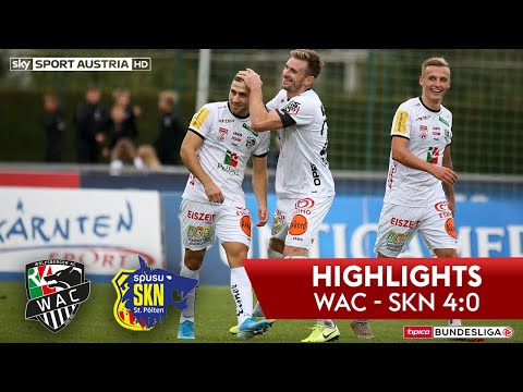 Highlights: Tipico Bundesliga, 10. Runde: Wolfsberger AC - SKN St. Pölten 4:0