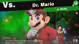 Super Smash Bros Ultimate : vs Dr. Mario (Unlocks: Andy) World of Light - Adventure Mode