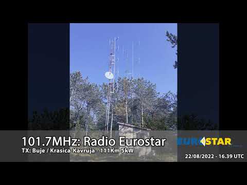 [FM DX TR] 🇭🇷 Radio Eurostar received in Rosolina Mare (RO)/Italy - 22/08/2022 - 101.7MHz