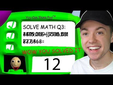 ANSWERING THE 3RD QUESTION IN BALDI'S BASICS