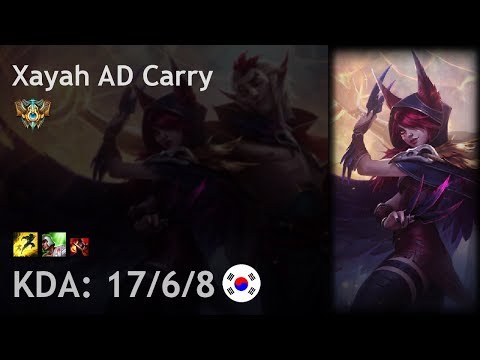 Xayah AD Carry vs Kalista - KR Challenger Patch 7.18