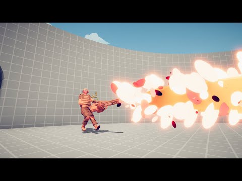 TABS | SUN BEAM Minigun Vs Every Faction Totally Accurate Battle Simulator