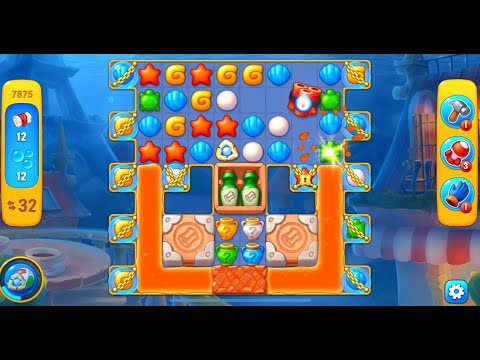 Fishdom level 7875 with a puzzle (с головоломкой)