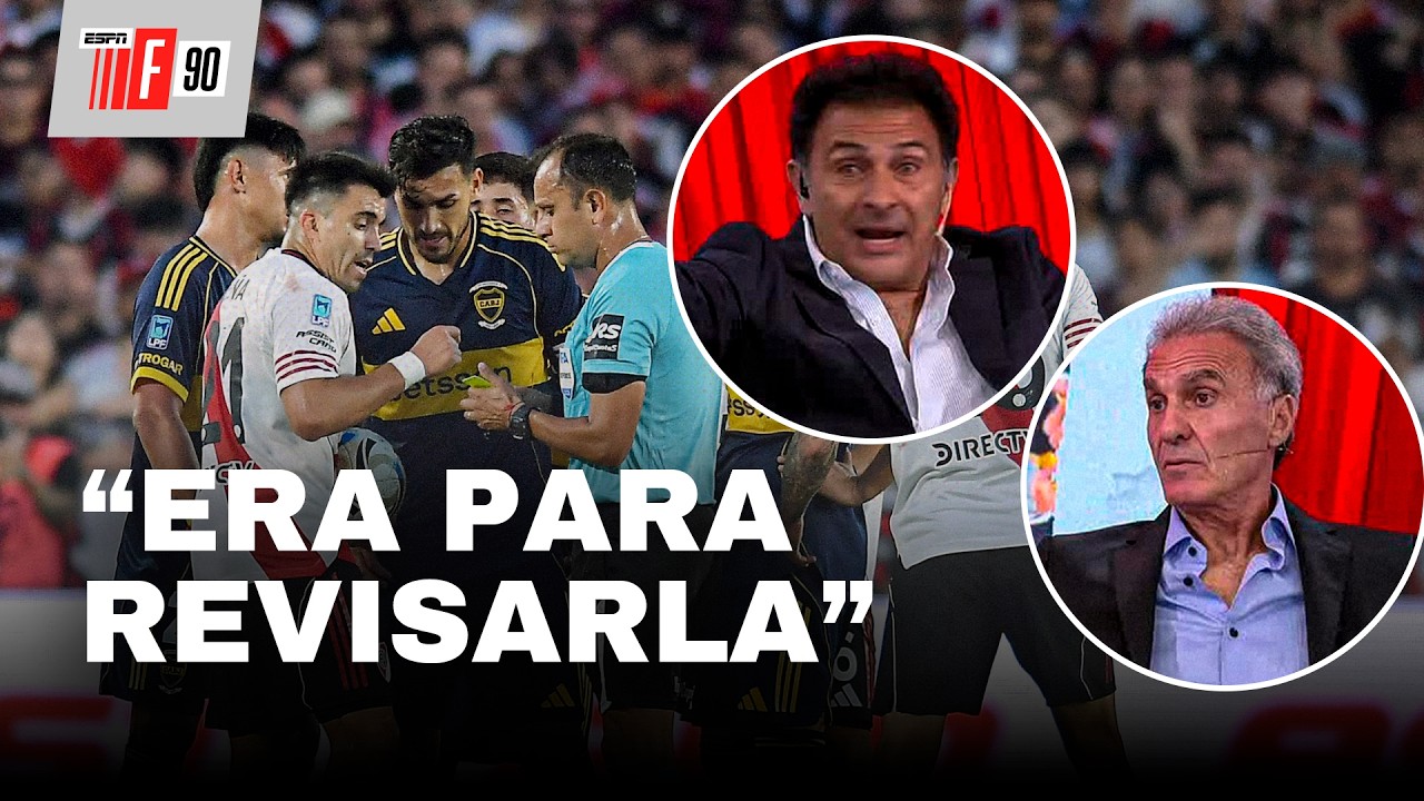 "NO LE INTERESÓ REVISAR LA JUGADA" | VIGNOLO, ASTRADA Y RUGGERI SOBRE EL RIVER - BOCA | ESPN F90
