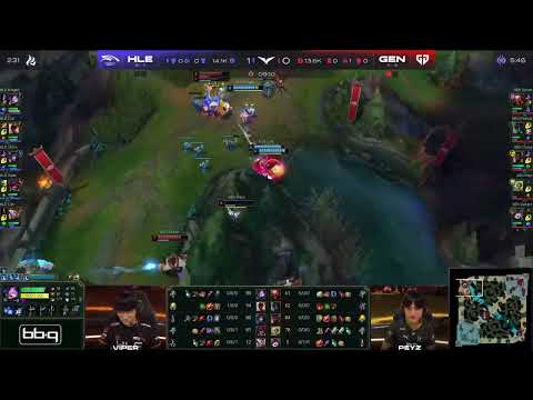 HLE Kingen baits GEN! GEN vs HLE LCK spring 2023