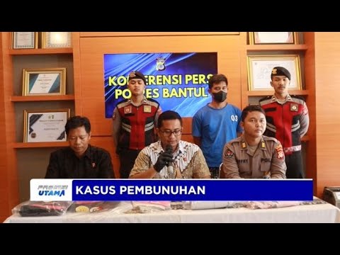 POLRES BANTUL KONPERS KASUS PEMBUNUHAN