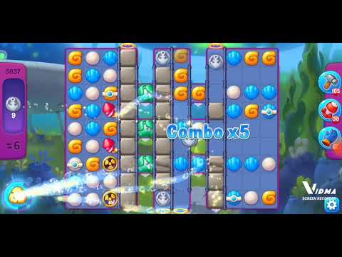 Fishdom. 5037 super hard level no boosters and diamonds