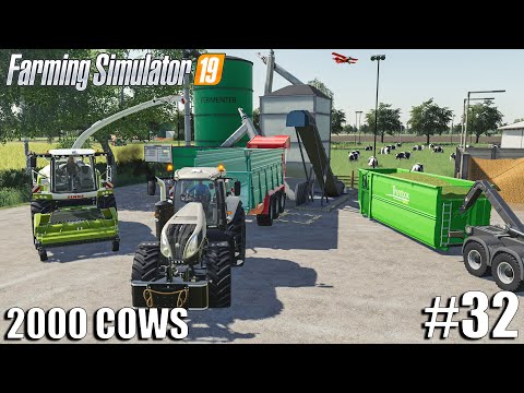 Unloading Alfalfa for Fermentation | 2000 Cows Farm | Timelapse #32 | Farming Simulator 19