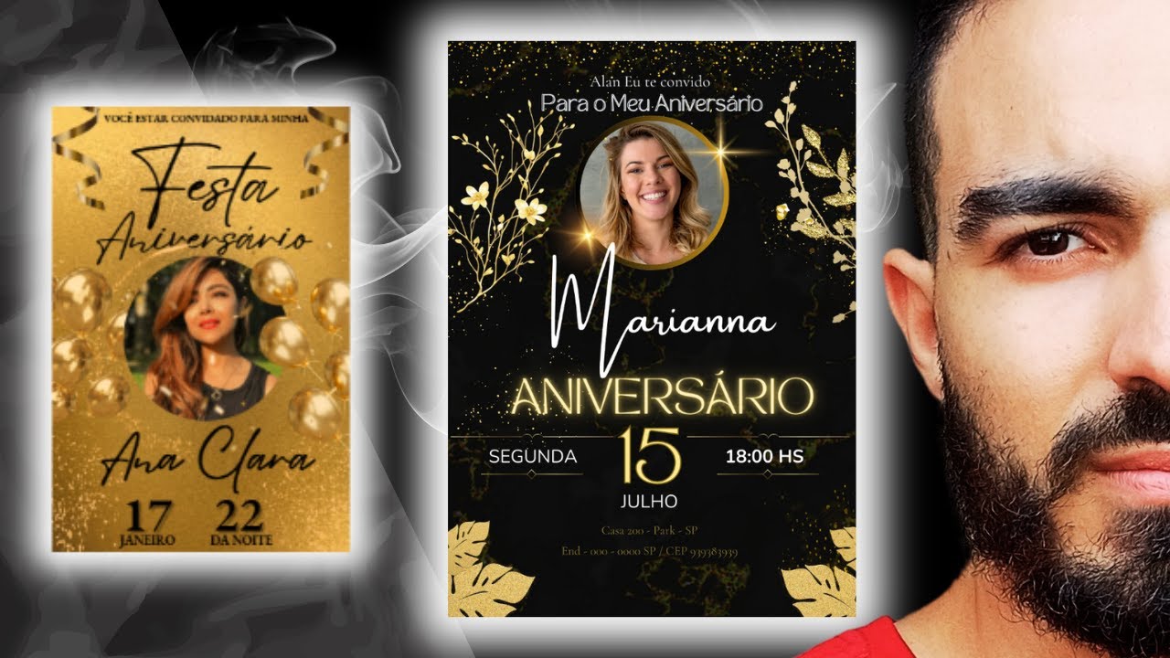 Como Fazer Convite De Aniversário No Canva ??