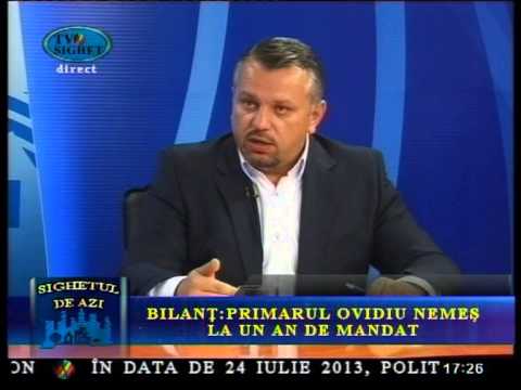Sighetul de Azi 25 Iulie - Bilant: Primarul Ovidiu Nemes la un an de mandat