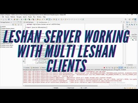 How to Create Leshan Server working with Multiple Clients + Eclipse IDE