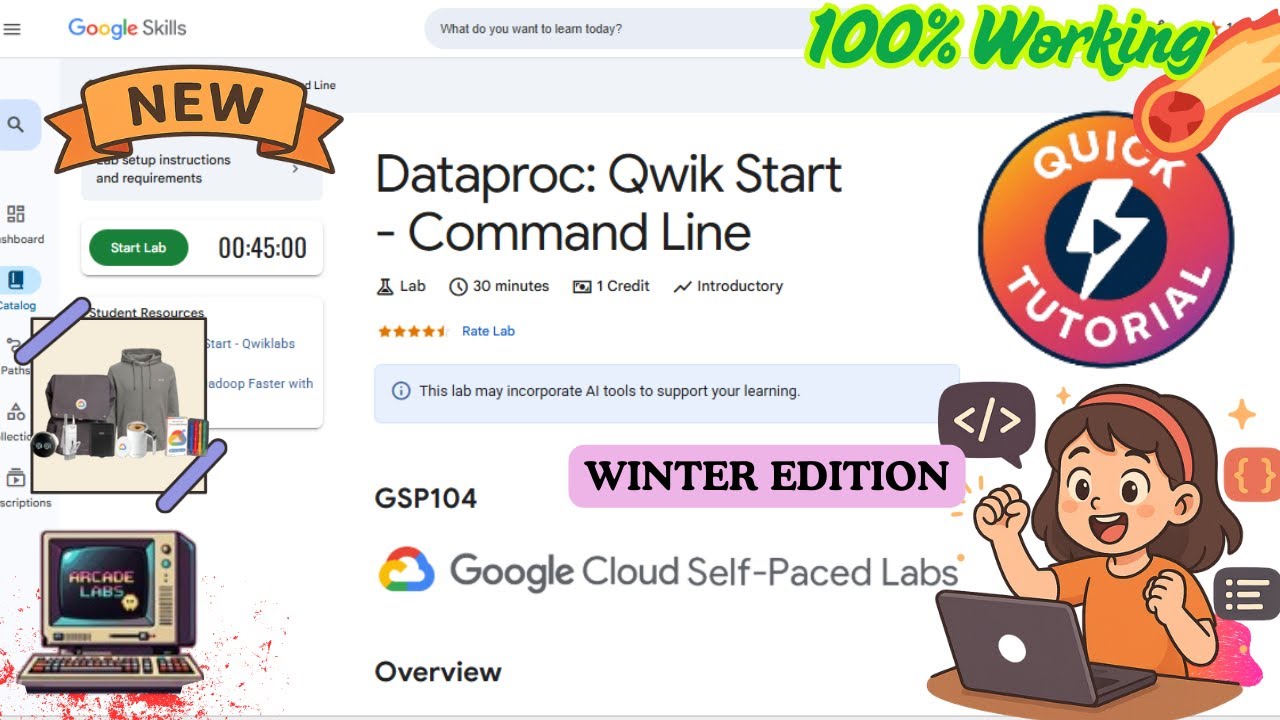 Dataproc: Qwik Start - Command Line | Burger Bites |With Explanation Guide | #GSP104 #qwiklabsarcade
