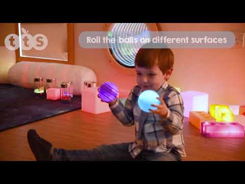 Slide 6 - Light Up Tactile Glow Spheres, Set of 6 (video)