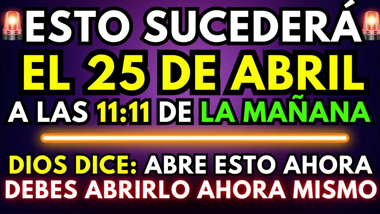 DIOS DICE: NO ES CASUALIDAD QUE ESTÉS AQUÍ… ÁBRELO ANTES DE QUE SEA DEMASIADO TARDE 🙏⏳