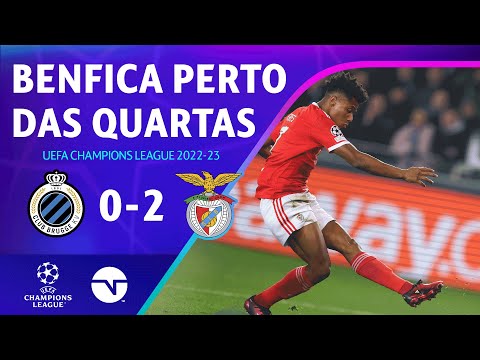 Gols e lances de Club Brugge x Benfica