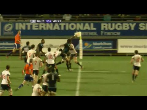 Leone Nakarawa octopus arm offload leads to Watisoni Votu try vs USA 2014