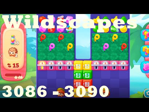 Wildscapes Level 3086 - 3090 HD Walkthrough | 3 - match game | gameplay | android | ios | pc | app