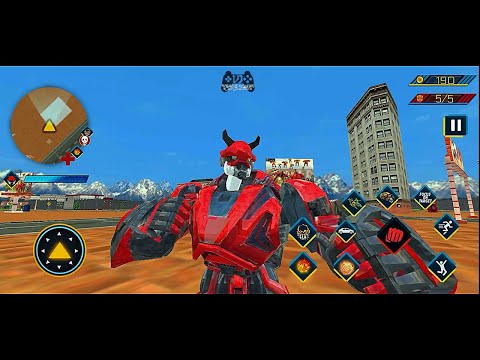 Red bot; Flying Helicopter || Robot Games 2021 || Grand Games Studio || Android Gameplay