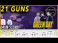 21 Guns Green Day DRUM SCORE Sheet Music 321 DRUMSCRIBE