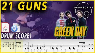 Download lagu 21 Guns - Green Day | DRUM SCORE Sheet Music | #321 DRUMSCRIBE mp3