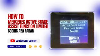 How To Fix Mercedes Active Brake Assist Function Limited  | ABA Radar Replacement