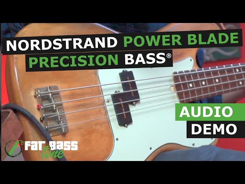 Nordstrand Audio Power Blade Precision Bass Pickup Demo