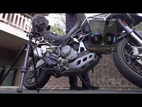 Using the Rode NT-SF1 - First recording and decoding to stereo file of a Ducati Multistrada