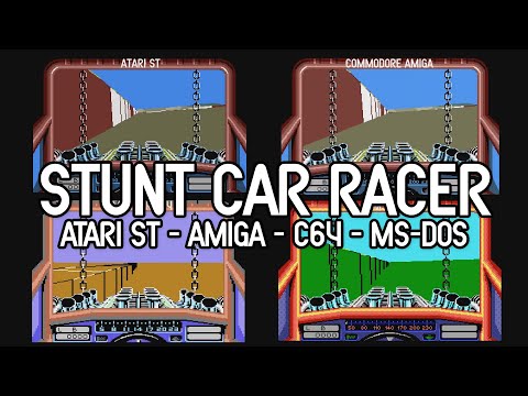 Stunt Car Racer comparison / Atari ST, Amiga, C64, MS-DOS