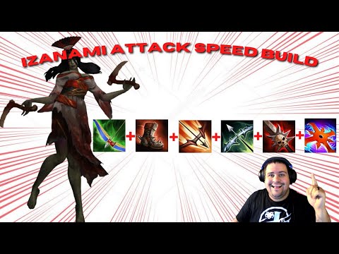 Izanami attack speed is insane with this build