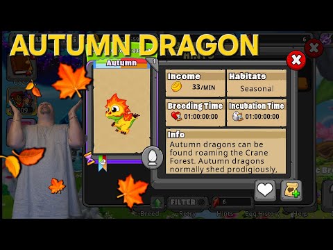 How to get the AUTUMN DRAGON #dragonvale #dragongamer #autumndragon